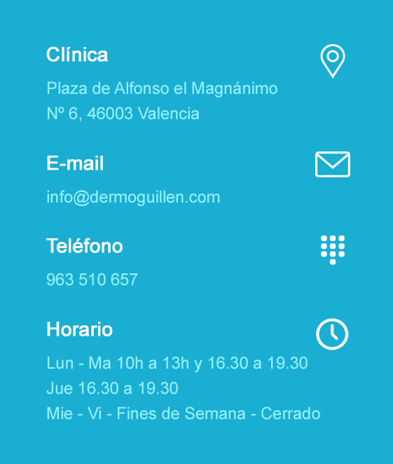 información de contacto de nuestra clínica